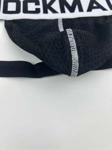 JOCKMAIL Nam Gợi cảm Lưới thoáng khí Quần lót Thong Đồ lót Với Nâng cao Túi đựng - màu đen - Xem 3