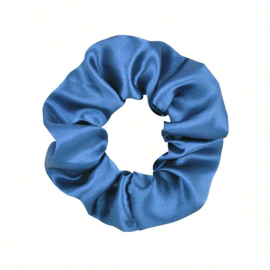 1入兒童純色蝴蝶結髮帶,彈性布料髮箍,適合日常穿搭,歐美風髮飾