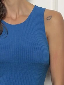 Women Tank Tops & Camis - Xanh đậm - Xem 3