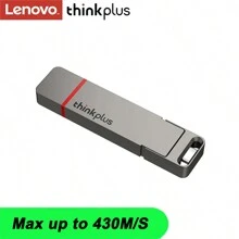 Thinkplus 1 件 Usb 隨身碟 128gb 256gb 512gb 1tb 2tb,usb 3.2 記憶棒筆式驅動器 Usb 棒鑰匙防水適用於 Pc 平板電腦筆記型電腦 Tu200 Pro,鋅合金 - 灰色 - 查看 2