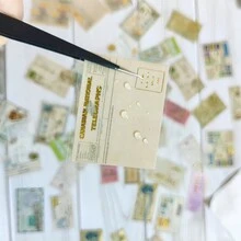 Sello De Pvc Con Papel Dorado Y Mini Pegatinas Decorativas Con Patrones Para Álbum De Recortes - Multicolor - Ver 4