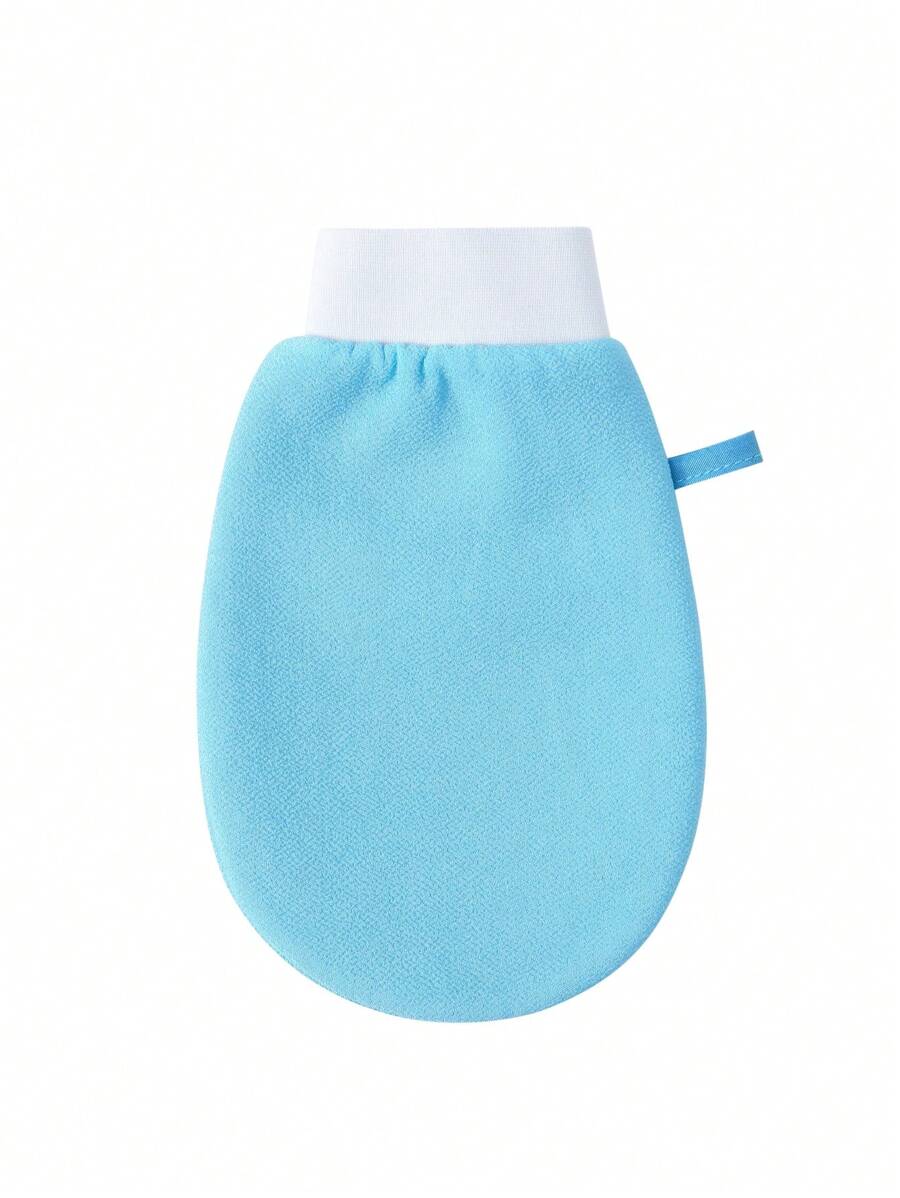 100% Sợi Nhân tạo Nối Màu sắc Hai Lớp Thấp Tẩy da chết Tắm - Màu xanh lam - Xem 1