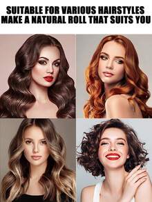 32mm陶瓷夾捲髮器,負離子電捲髮棒,附有超長電氣石陶瓷筒,專業的髮型工具,適用於女孩和女性的短髮,中髮,長髮 - 銅色 - 查看 5