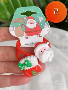 Hoạt hình Giáng sinh Dây buộc tóc ruột già Dễ thương Con nai sừng tấm Chuông Tóc Cord Da Ban nhạc Đối với Ngày lễ Ăn mặc  Phụ kiện tóc - Nhiều màu - Xem 4