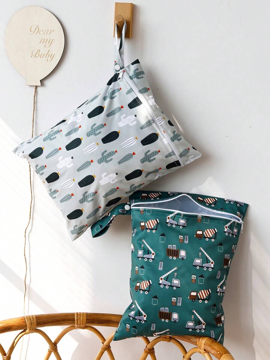 2PCS Waterproof  Wet Dry Bag Baby storage Bag - Multicolor - View 1