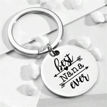 Best Mom Engraved Keychain, Gift For Mom - Silver - View 1