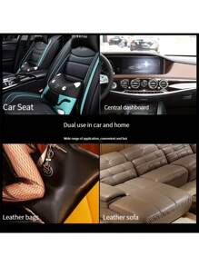 GLANBERT 1PC Car Leather Seat Maintenance and Care Oil Multifunctional Maintenance Cream Interior Polishing Stain Removal Refurbished Leather Sofa Cleaning - Black - View 8