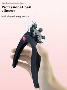 1 件美甲工具 - 黑色 U 形，带转盘和锋利刀片，适用于凝胶指甲延长、美甲、法式指甲 DIY、美甲用品、美甲工具、美甲工具、返校、指甲、按压指甲的美甲工具、美甲修脚工具 - 黑色 - 查看 4