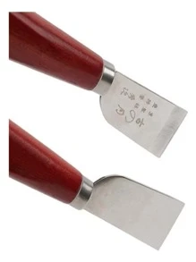 Faca Cortar Couro Japonesa Chanfra Desbaste Artesanato 35mm - Marrom - Visão 4