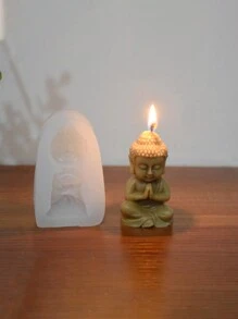 Hands Together Buddha Silicone Mold 1pc - White - View 2