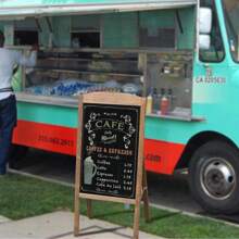 UNHO Wooden A Frame Chalkboard Sign Standing Pavement Chalkboard Easel Magnetic Chalkboard Display Stand Sandwich Board For Home Bar Countertop Cafe Restaurant Wedding - Brown - View 3