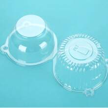 100pcs Reusable Transparent Plastic Cake Packaging Box, Cookie And Donut Round Box, Dessert And Biscuit Packing Box For Baking - Clear - View 6