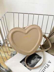 心形设计迷你斜挎包，时尚潮流单肩包，简约时尚，时尚百搭甜心包，休闲时尚斜挎包
