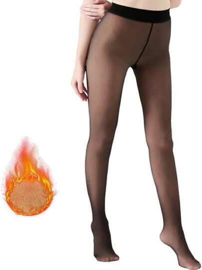 Medias afelpadas aborregado, Leggins traslucidas, Leggins Afelpados,