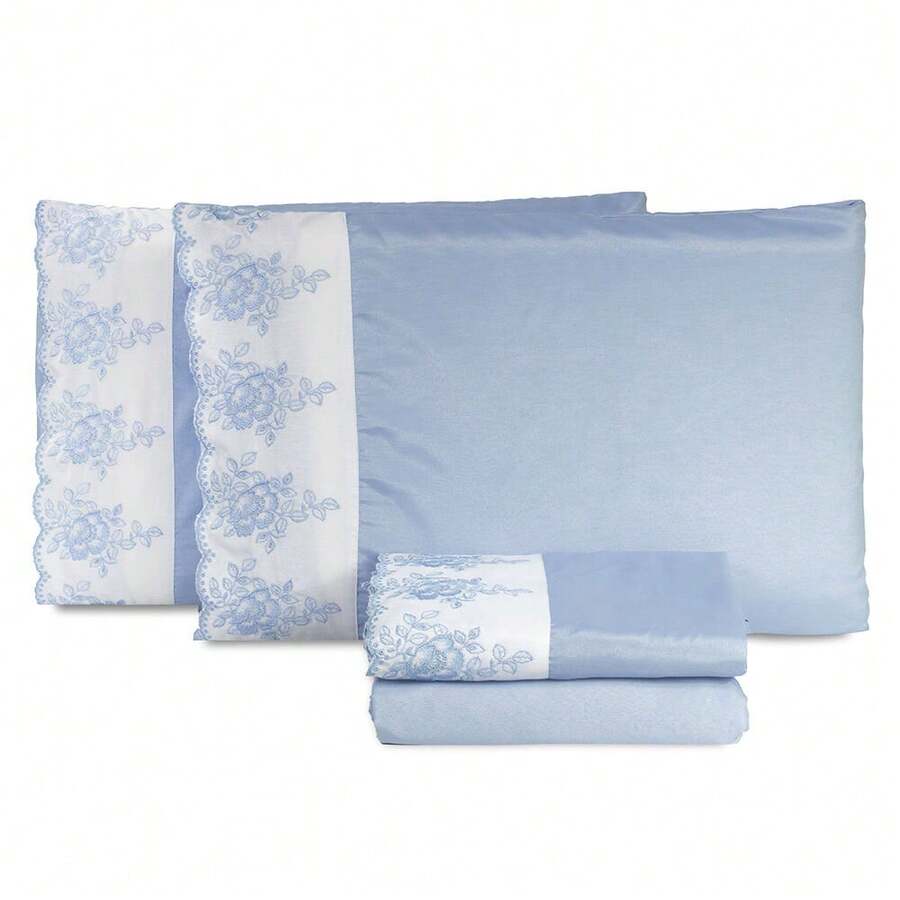 Sheet Sets with Pillowcases - 藍色 - 查看 1
