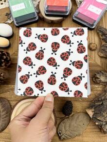 Ladybug Shaped Painting Stencil Template - White - View 4