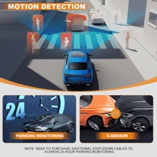 Bepocam 雙鏡頭行車記錄器前後車dvr視訊記錄器,帶有5g Wifi的車載黑盒子 - 黑色 - 查看 5