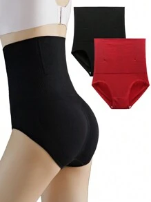 2 件裝女式高腰無縫收腹內褲、收腹塑身衣和提臀內褲