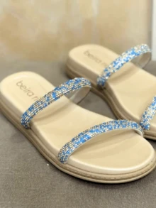 Women Flat Sandals - 藍色 - 查看 6