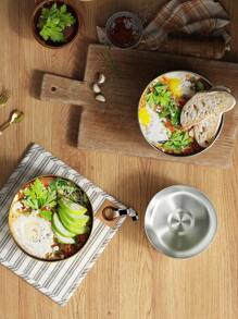 1 件金色或银色不锈钢火锅面碗、蜗牛面、大拉面、帽子碗、汤碗、创意家用和餐厅餐具、韩式、适用于电磁炉和燃气灶、厨房、圣诞礼物、学校用品 - 金色和銀色 - 查看 7