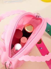 1 件儿童防鼠先锋公主零钱包，儿童硅胶斜挎包，缓解压力