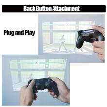 1pc Drili Paddles Compatible With Ps4 Controller, Ps4 Back Button Attachment, With Turbo Function/Storage Function/Plug-And-Play, Ps4 Controller Accessories Ps4 Button,Ps4 Controller Ps4,Game Ps4,Ps4,Ps4 Accessories,Ps4 Controller - Black - View 6