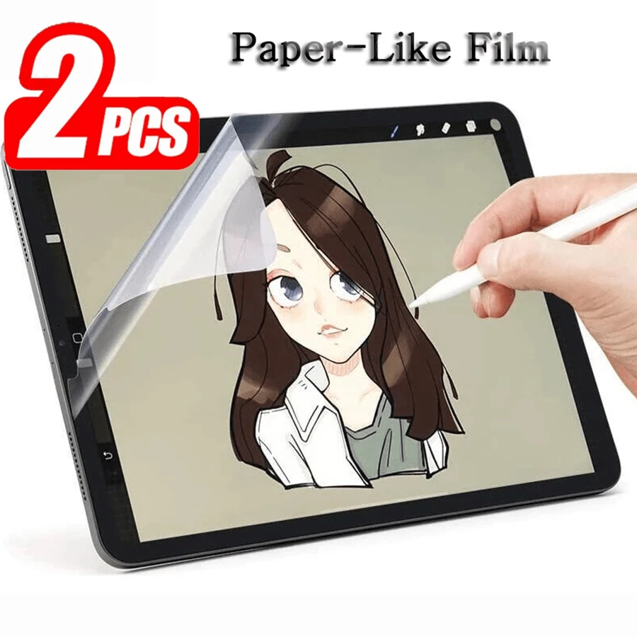 2入組ipad類紙屏幕保護貼,適用於ipad 7/8/9th、10.2英寸、air 4/5、10.9英寸、10th Gen、pro 11、1st/2nd/3rd、mini 1/2/3/4/5/6,啞面防眩光膜,適用於ipad 10.5 Pro、air 3、9.7 Pro、air 1/2、pro 12.9 - 清晰 - 查看 1