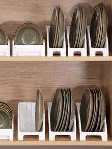 1PC dish storage rack, can drain water, storage variety, suitable for kitchen - White - View 4