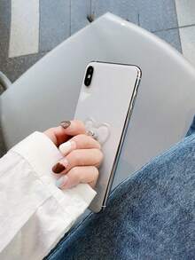 2pcs Random Shape Transparent Acrylic Crystal Phone Finger Ring Holder Stand - Clear - View 9