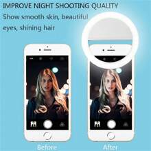 USB Charge LED Selfie Ring Light  Night Darkness For Phone Photography - Baby Blue - View 7