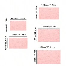 1-piece Long Pile Rug For Living Room, Coffee Table, Washable Soft Floor Mat For Bedroom - Beige - View 2