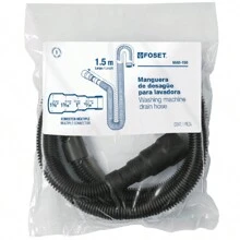 Manguera de 1.5 m de desagüe para lavadora, Foset - Negro - Ver 3