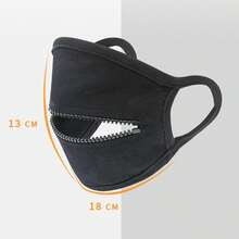 1 Pieza Mascarilla Con Cierre De Cremallera 2 Capas, Cubierta Facial Para Adultos Transpirable, Antipolvo Y Cálida Para Montar - Negro - Ver 4