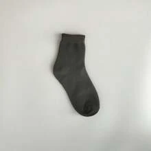 3雙/組女士黑色半腿薄款襪子,適合運動、休閒、商務穿著