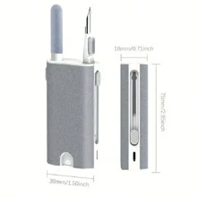 Multi-Purpose Cleaning Kit For Mobile, Mechanical Keyboard, Tablet, Screen Cleaner Spray, Earphone & Laptop, Dust Removal Brush - White - View 8