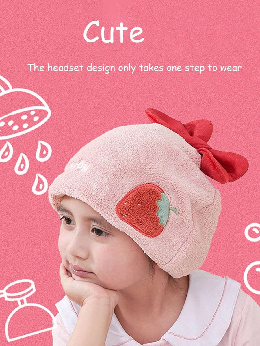 1入新款男性卡通厚吸水頭髮帽,可愛浴帽