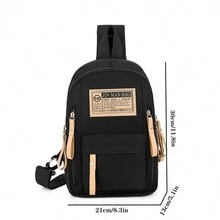 男士休閒胸包運動斜背包旅行手機包2023新款胸包單肩背包斜挎包臀包大容量加大號旅遊度假辦公室尼龍休閒聖誕禮物