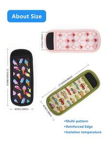 1 件可重複使用的冰箱套,可水洗,搭配可愛圖案,適合派對 - 冰棒 - 查看 2