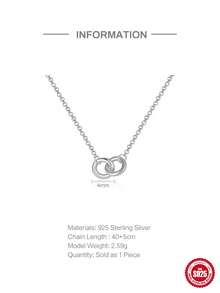 1 件狗爪吊飾 S925 純銀項鍊女式日常裝飾精美項鍊 - 銀色 - 查看 3