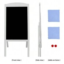 UNHO Wooden A Frame Chalkboard Sign Standing Pavement Chalkboard Easel Magnetic Chalkboard Display Stand Sandwich Board For Home Bar Countertop Cafe Restaurant Wedding - Grey - View 8