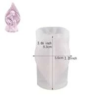 Angel Wings & Holy Family Silicone Mold For Candle Making, Diy Gypsum Candle Mold - White - View 2