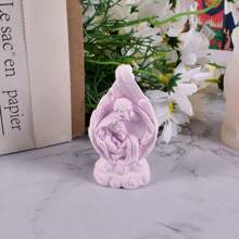 Angel Wings & Holy Family Silicone Mold For Candle Making, Diy Gypsum Candle Mold - White - View 4
