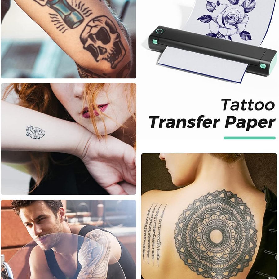 Phomemo 1pc M08F Wireless Tattoo Transfer Stencil Printer For A4 Size ...