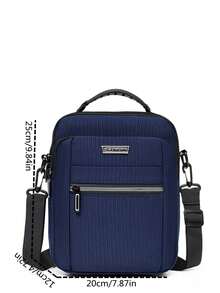 Fashionable Classic Men's Multifunctional Practical Handbag Crossbody Bag - Blue - View 5