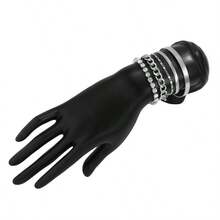 5入組/套時尚鋅合金水鑽裝飾手環適合女士日常裝飾