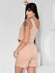 Women Two-piece Outfits - Màu be - Xem 3