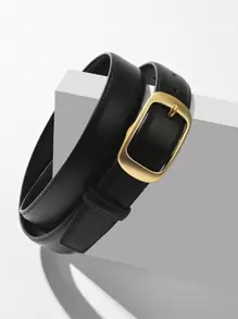 女士休闲商务时尚百搭腰带，适合搭配牛仔裤或休闲裤的日常服装万圣节夏季、学校秋季、秋季、万圣节 - 黑色 - 查看 3