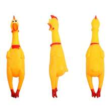 1 Miếng Gà Đồ chơi Đối với Áp lực Giải phóng , Chơi khăm , Niềm vui & Bắt chước ( Thập cẩm Màu sắc ) - Màu vàng - Xem 5