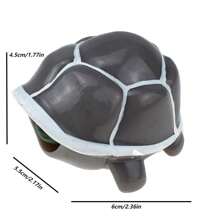 1pc Squishy Stretchy Head Turtle Toy For Stress Relief Gray - Grey - View 2