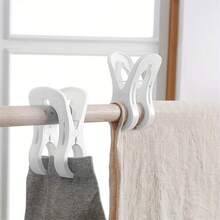 2入組大號塑膠夾子,海灘毛巾夾,防風被子套夾,涼鞋衣服曬乾夾,強力大夾子 - 灰色 - 查看 8